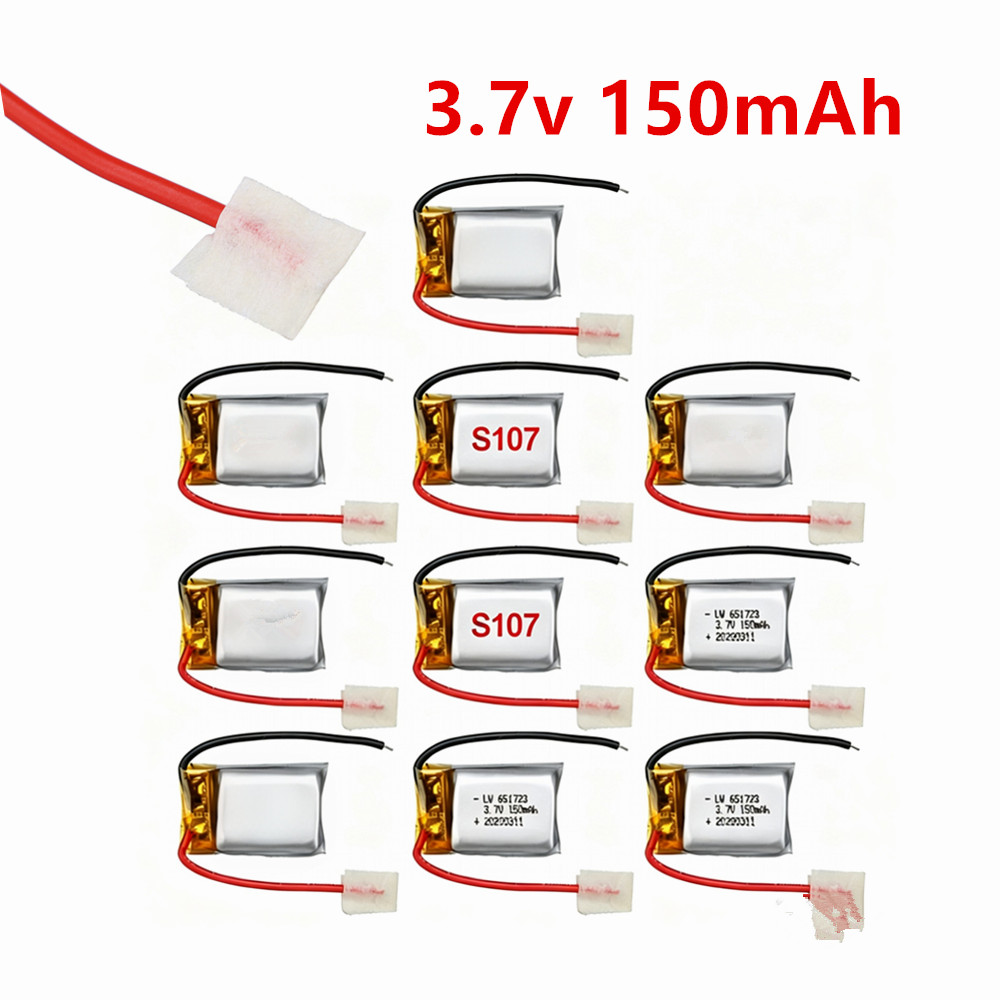 Rc Helicopter Parts - Baterai Lipo 3.7V 150mAh 651723 Untuk