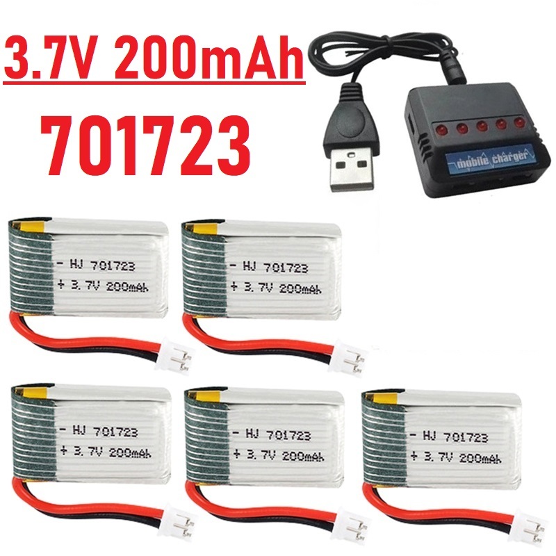 Rc Helicopter Charger - Peningkatan Baterai 3.7V 200mAh Dengan Pengisi
