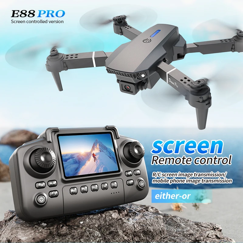 Drone E88 PRO Profesional deng - Rc Helicopter Case ulasan dan harga